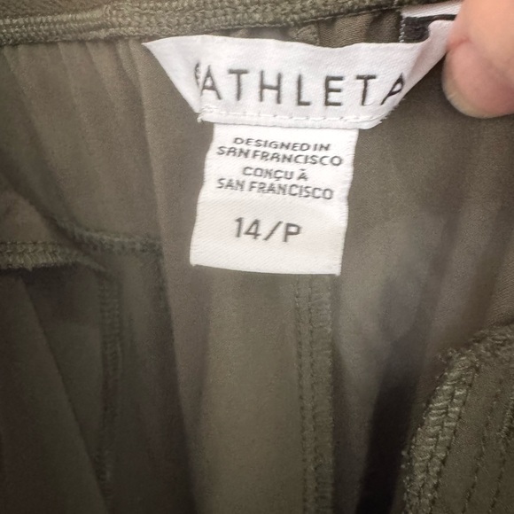 Athleta Green Wide Leg Pants - Picture 5 of 7